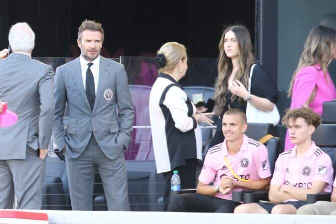 David Beckham et son fils sur le banc de l'Inter Miami