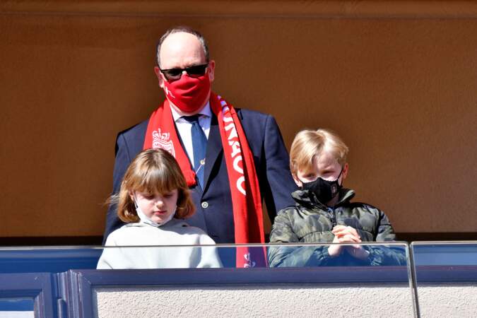 Albert II et ses deux enfants ont tissé des liens forts depuis ces derniers mois, ici le 27 février 2022
