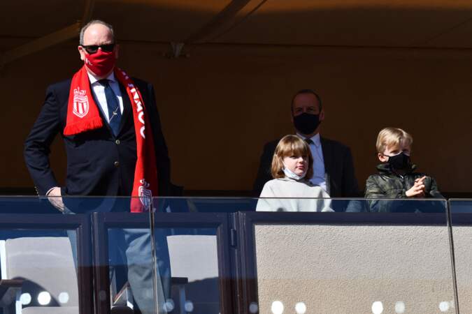 Jacques et Gabriella étaient au stade Louis II de Monaco avec leur père, le 27 février 2022