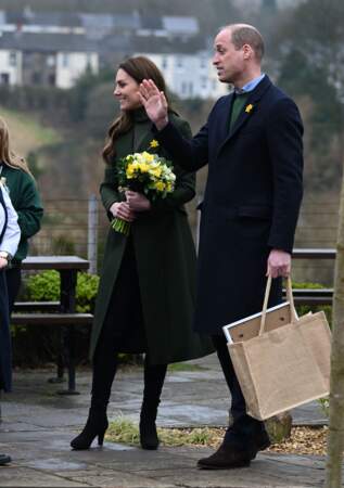 William et Kate se sont rendus dans le centre communautaire de Blaenavon, au Pays de Galles, le 1er mars 2022.