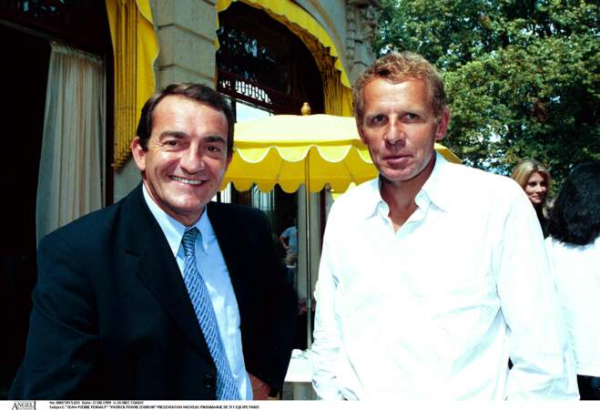 Patrick Poivre d'Arvor et son ami Jean-Pierre Pernaut en 1999