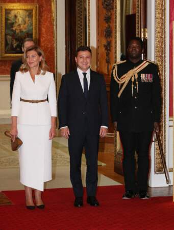 Le prince William, duc de Cambridge, et Kate Middleton, duchesse de Cambridge reçoivent Olena Zelenska et Volodymyr Zelensky en 2020