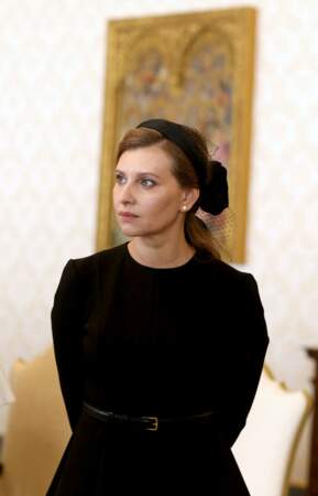Olena Zelenska assiste à une audience avec le pape François en 2020