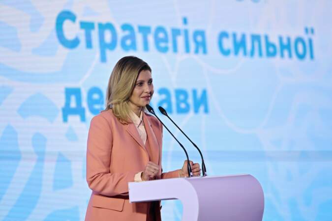 Olena Zelenska assiste à la Conférence des ambassadeurs d'Ukraine en 2021