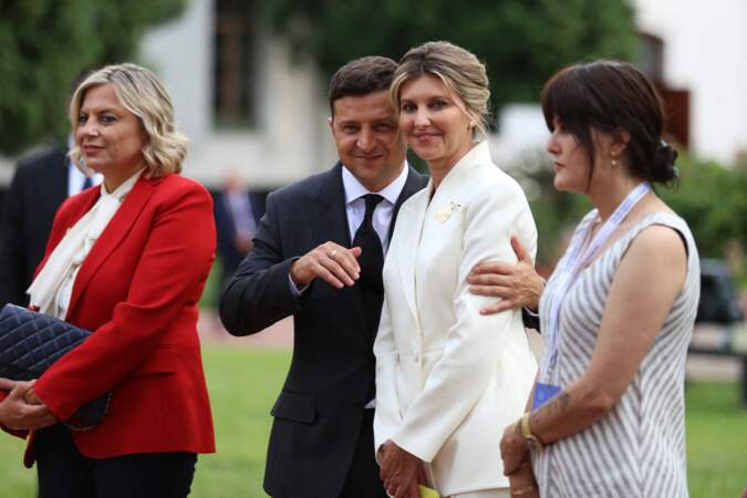 Volodymyr Zelensky et Olena Zelenska lors du Sommet de Kiev en 2021