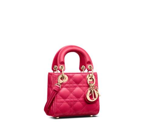 Sac Lady Dior Small en cuir d'agneau Cannage rose, Christian Dior, prix sur demande