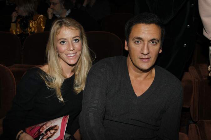 Dany Brillant et sa compagne Nathalie, au théâtre Antoine, à Paris, le 5 mars 2012.