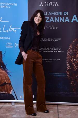 Charlotte Gainsbourg aux avant-premières de deux nouveaux films. à Milan. 