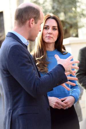 Kate Middleton aux cotés du Prince William le 9 mars 2022. 