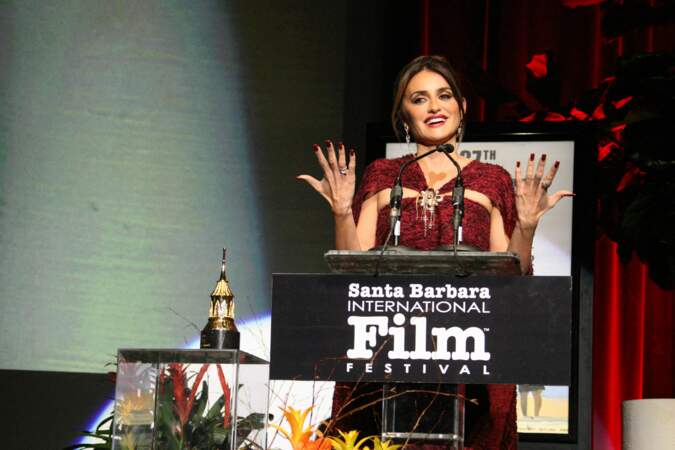  Penélope Cruz au Festival International du Film de Santa Barbara, un rendez-vous annuel qui se déroule avant chaque Oscar.