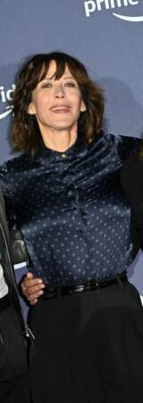 Sophie Marceau fidèle à sa coupe shag comme à Madrid pour son nouveau film « Tout s'est bien passé », le 27 janvier 2022. 