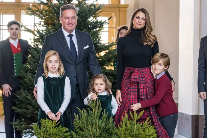 La princesse Madeleine de Suède, Christopher O'Neill et leurs enfants
