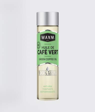 Huile de Café Vert Bio, Waam Cosmetics, 12,90 €, Monoprix et parapharmacies