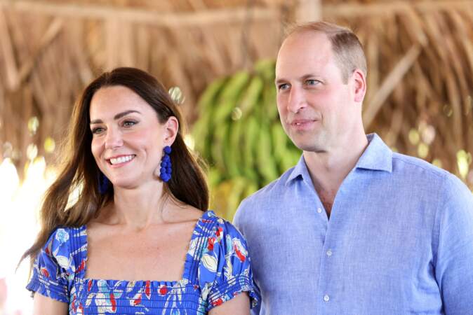 Kate Middleton et le prince William en harmonie de tons et d'humeur au Belize