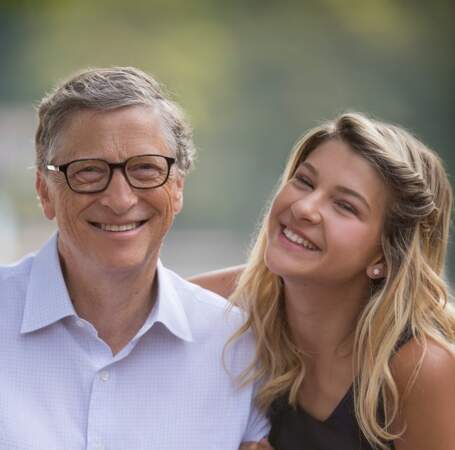 Bill Gates et sa fille Phoebe, en juin 2021.