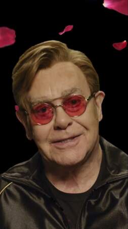 Elton John à 75 ans, en janvier 2022