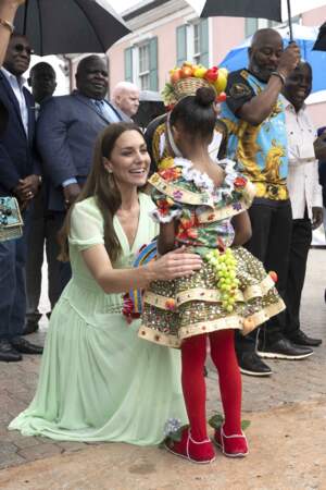 Le prince William et Kate Middleton ont pu rencontrés les élèves, dont l'école a été fermée deux ans, depuis le debut de la pandémie