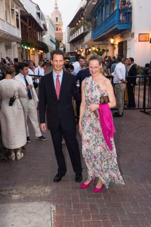 Le prince Alois de Liechtenstein, cousin germain du marié, et son épouse, la princesse Sophie, sont venus jusqu'en Colombie 