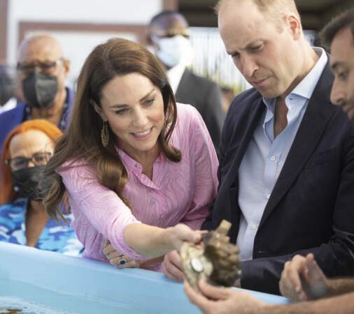 Le prince William et Kate Middleton en visite à Coral Vita à Grand Bahama