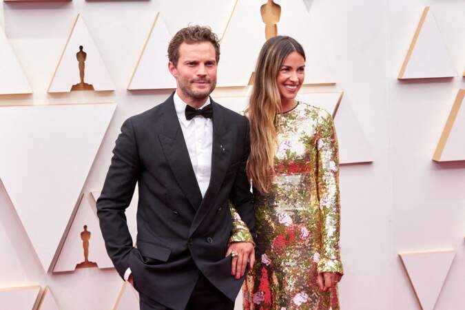 Jamie Dornan et Amelia Warner amoureux sur le tapis rouge des Oscars, ce 27 mars 