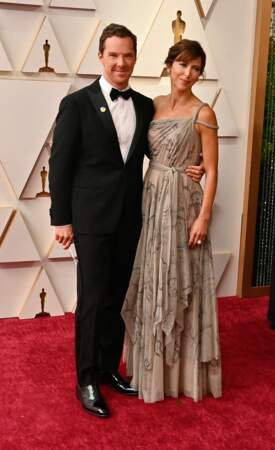 Benedict Cumberbatch en Armani et Sophie Hunter en robe longue Dior