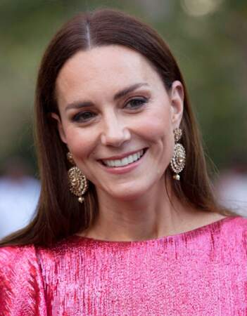 Kate Middleton porte des boucles d'oreilles de chez O'nitaa à Belize, le 21 mars 2022.