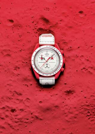 BIOCERAMIC MoonSwatch Collection Mission to Mars bracelet VELCRO©, Swatch X Omega, 250€