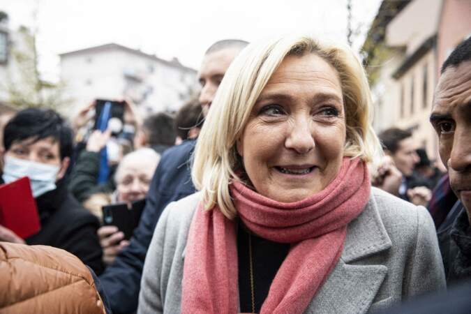 Marine Le Pen, candidate à l'élection présidentielle