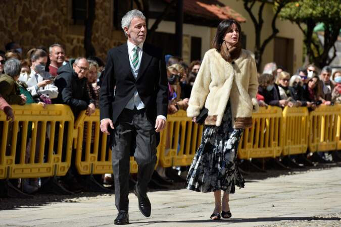 María Fitz-James, vicomtesse de Jarafe, au mariage d'Isabelle Junot et Alvaro Falco, dans la commune de Palencia, en Espagne, le 2 avril 2022.