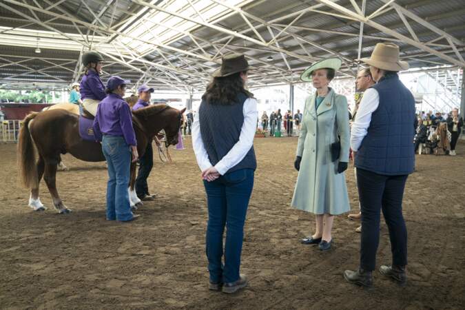La princesse Anne en visite en Australie au nom de la reine, le 9 avril 