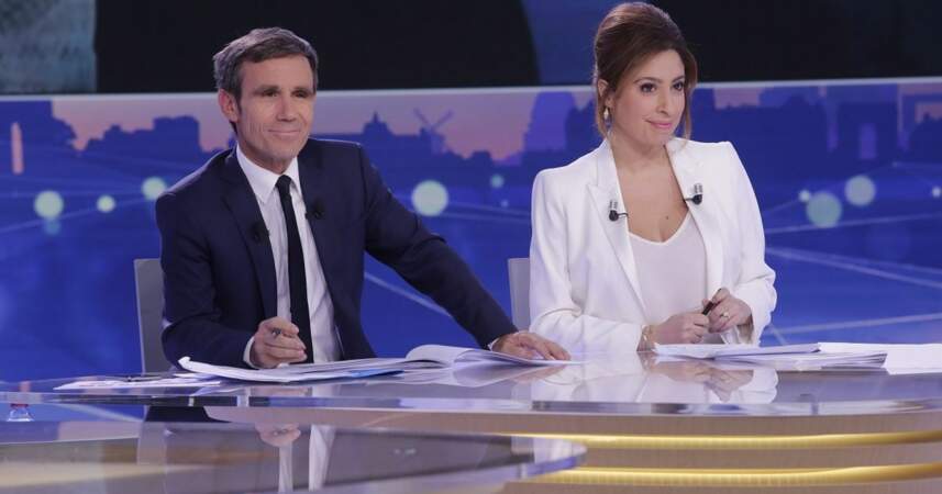 Léa Salamé et David Pujadas ont présenté les soirées de l'élection présidentielle de 2017.