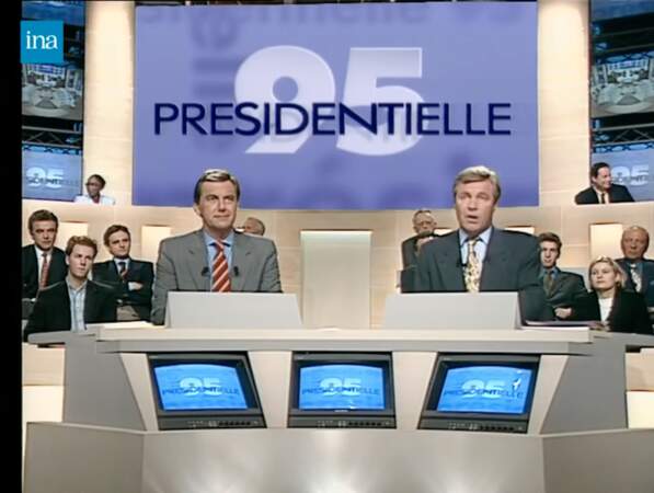 Bruno Masure et Daniel Bilalian ont présenté les soirées de l'élection présidentielle de 1995.