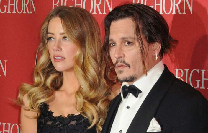 Johnny Depp et son ex-femme Amber Heard en 2016