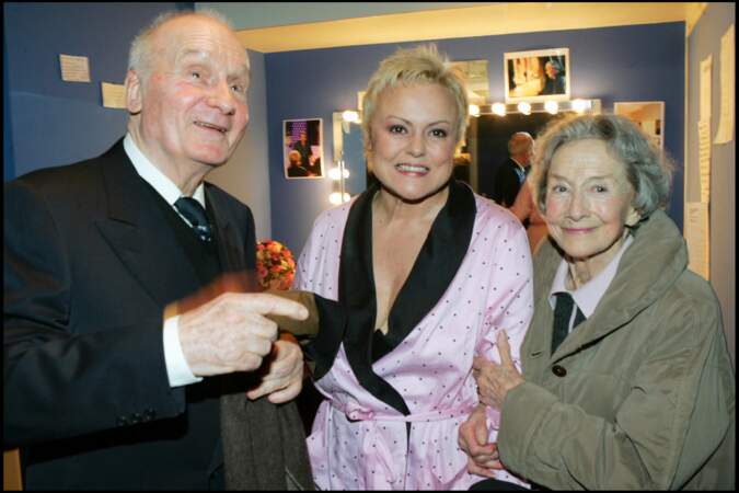 Michel Bouqet avec Muriel Robin et Suzanne Flon en 2005