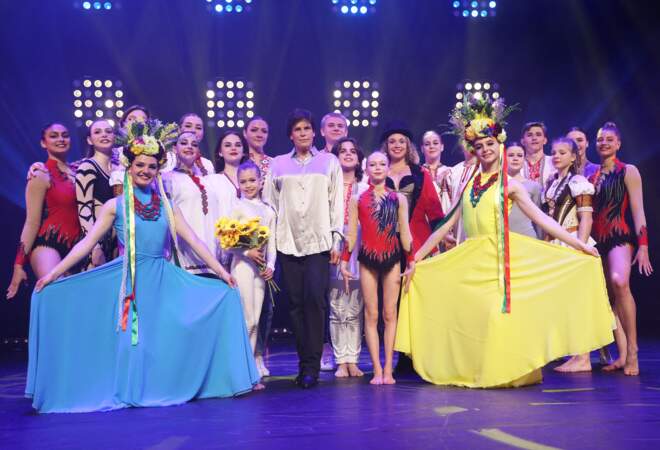 La princesse Stéphanie de Monaco a assisté, avec ses filles et ses neveux, à la représentation des élèves de l'école du cirque de Kiev, qui se produisait au Festival du cirque de Monte-Carlo, samedi 16 avril. 