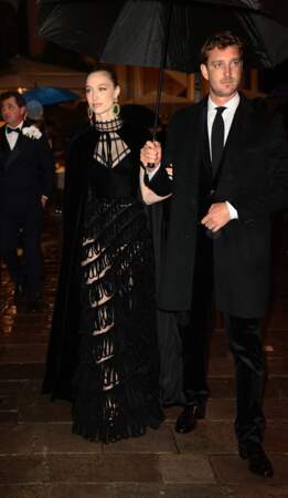 Pierre Casiraghi et Beatrice Borromeo arrivent au dîner de gala organisé par Dior pour célébrer l'ouverture de la 59e Biennale d'art à Venise, Italie, le 23 avril