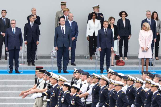 Le 14 juillet 2020, Richard Ferrand était aux premières loges, avec Emmanuel Macron, son épouse et Jean Castex, pour célébrer la fête nationale française.