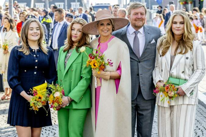 La famille royale néerlandaise célèbre l'anniversaire du roi Willem Alexander, ce 27 avril 2022