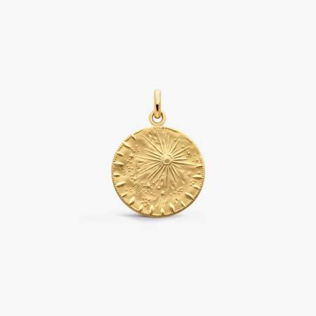 Médaille Pluie d'Etoiles en or jaune, Arthus Bertrand, 395 €
