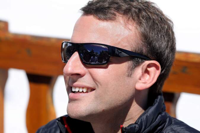 Emmanuel Macron, amateur de ski 
