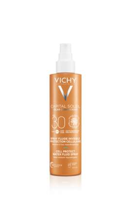 Spray fluide invisible Capital Soleil, SPF50+, Vichy, 16 €