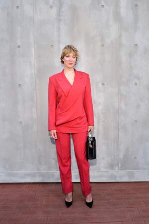 Léa Seydoux porte la collection Louis Vuitton Femme Croisière 2023 à San Diego, le 12 mai 2023.