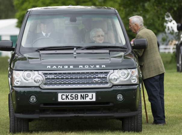 Sa majesté est arrivée en voiture, au château de Windsor, ce vendredi 13 mai 2022