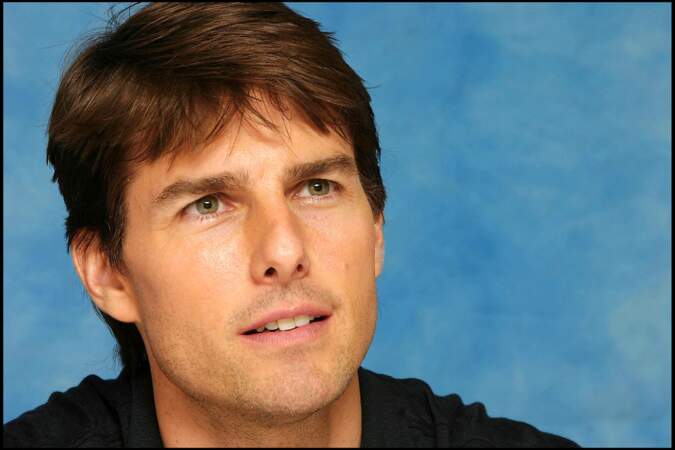 Tom Cruise donne une conférence de presse pour promouvoir le film La Guerre des Mondes, à New-York (États-Unis), en 2005