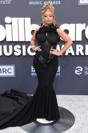 Latto en robe corset de la marque Zigman aux "Billboard Music Awards 2022". Le 15 mai. 