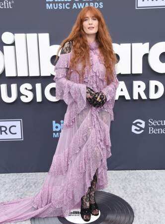 Florence Welch en robe longue Gucci aux "Billboard Music Awards 2022", le 15 mai. 