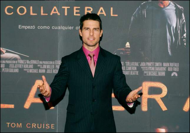 Tom Cruise pour la promotion du film Collateral à Madrid (Espagne) en 2004