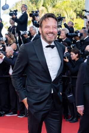 Samuel Le Bihan pour la montée des marches du film "Coupez!" lors de la cérémonie d'ouverture du 75ème Festival International du Film de Cannes, le 17 mai 2022.