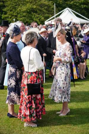 Sophie Rhys Jones, comtesse de Wessex lors de la Royal Garden Party à Buckingham Palace le 18 mai 2022.