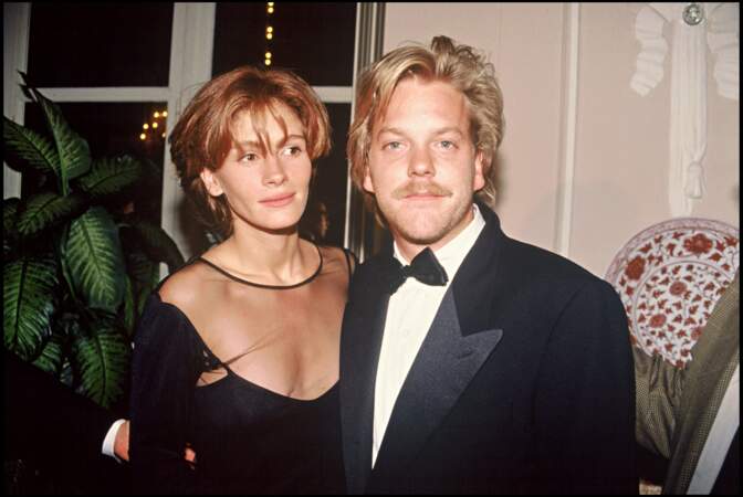 Julia Roberts et son ex petit ami Kiefer Sutherland en 1990